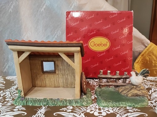 Goebel keramik stall und zaun - und,
